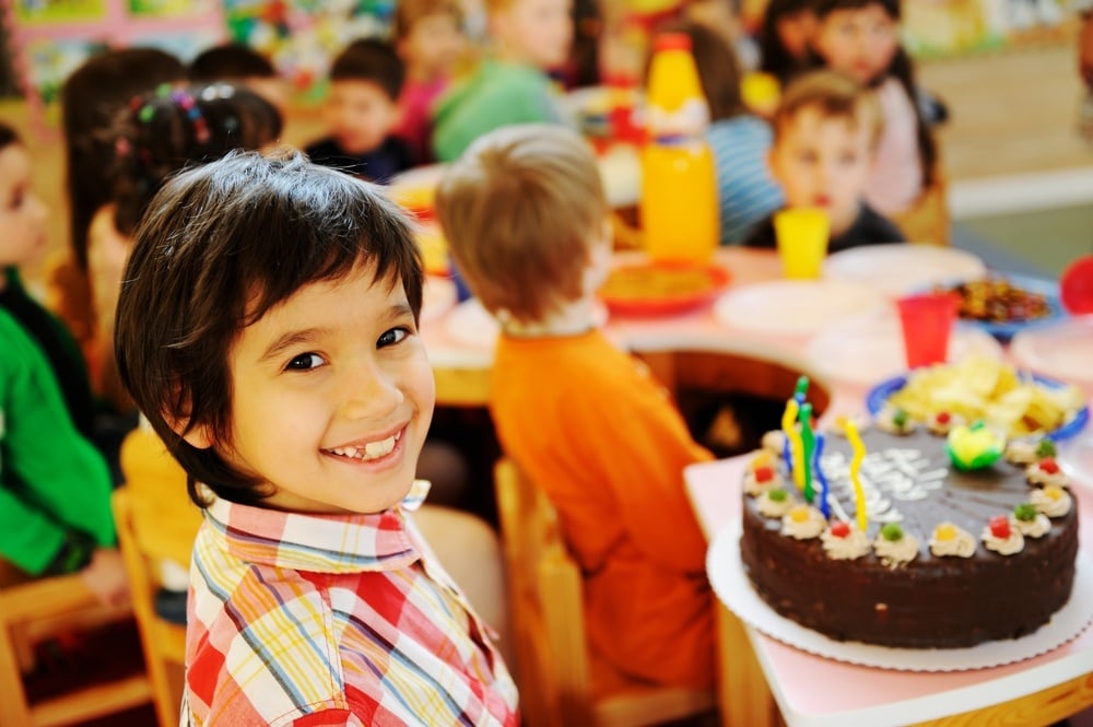 Children having fun at birthday party